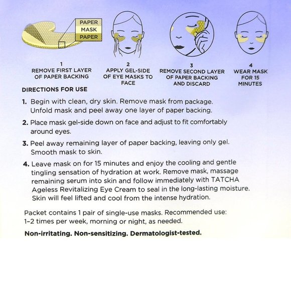 Tatcha Luminous Deep Hydration Eye Masks - Picture 2 of 3